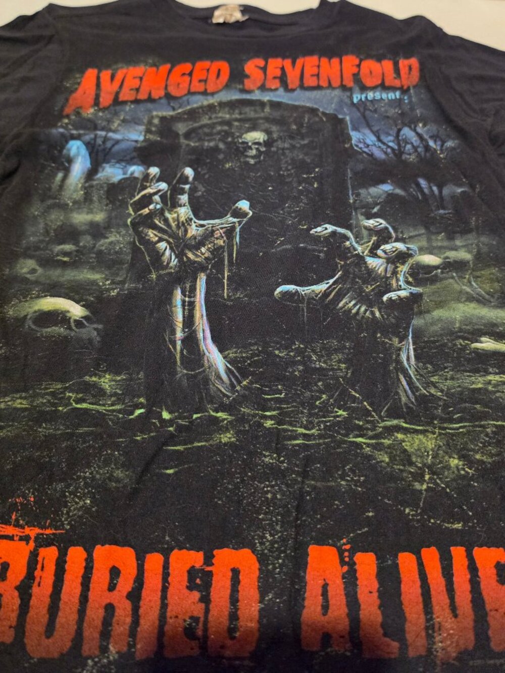 Vtg Avenged Sevenfold Buried Alive Tour Tee • Bay Island Medium